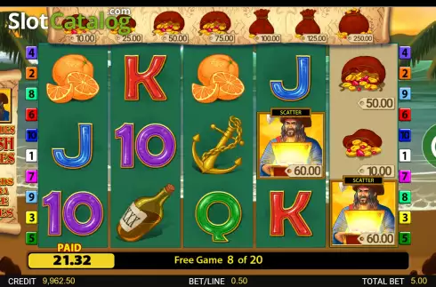 Οθόνη8. Buckaneers Frenzy Κουλοχέρης