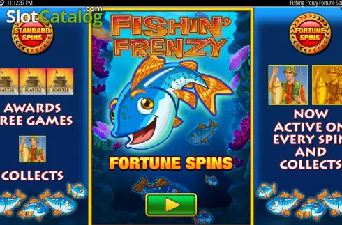 Οθόνη2. Fishin' Frenzy Fortune Spins Κουλοχέρης