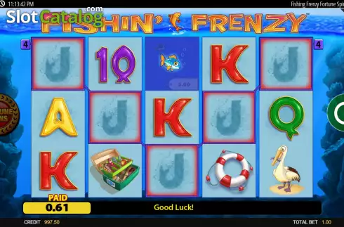 Οθόνη5. Fishin' Frenzy Fortune Spins Κουλοχέρης