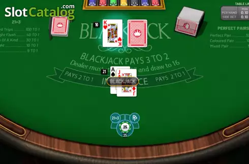 Οθόνη2. Blackjack Single Hand (Blueprint) Κουλοχέρης 