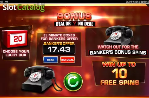 Οθόνη7. Deal Or No Deal Banker's Bonanza Κουλοχέρης