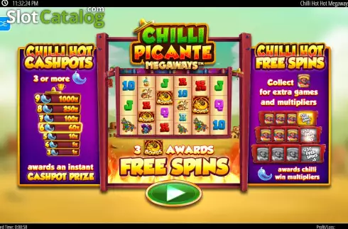 Οθόνη2. Chilli Picante Megaways Κουλοχέρης