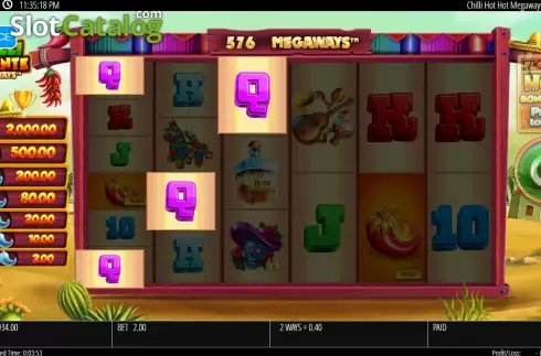 Οθόνη5. Chilli Picante Megaways Κουλοχέρης