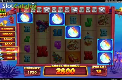 Οθόνη9. Chilli Picante Megaways Κουλοχέρης