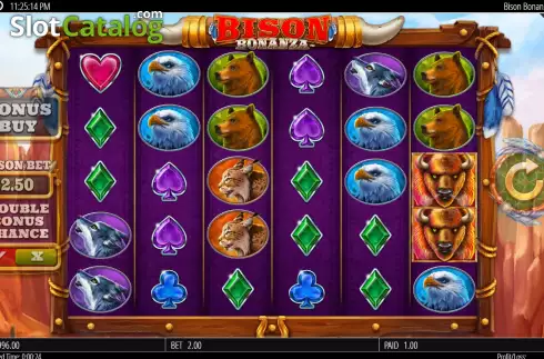 Οθόνη3. Bison Bonanza Κουλοχέρης