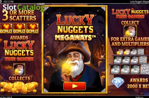Οθόνη2. Lucky Nuggets Megaways Κουλοχέρης