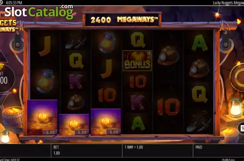 Οθόνη4. Lucky Nuggets Megaways Κουλοχέρης