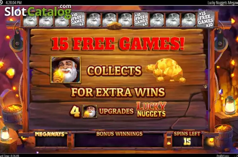 Οθόνη6. Lucky Nuggets Megaways Κουλοχέρης