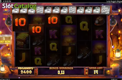 Οθόνη7. Lucky Nuggets Megaways Κουλοχέρης