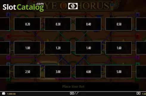 Οθόνη3. Eye of Horus Fortune Play Κουλοχέρης 