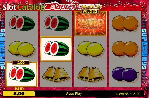 Οθόνη7. 7's Deluxe Wild Fortune Play Κουλοχέρης 