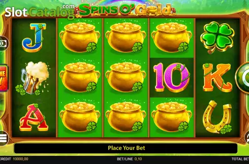Οθόνη3. Spins O' Gold Κουλοχέρης