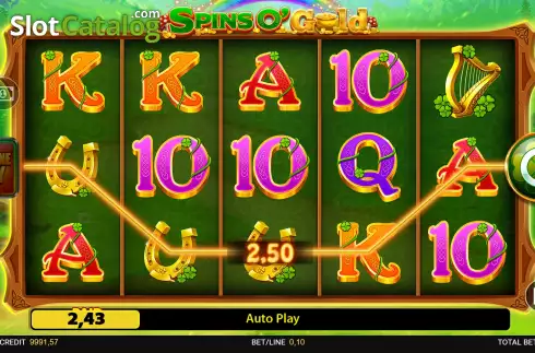 Οθόνη7. Spins O' Gold Κουλοχέρης