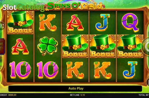 Οθόνη8. Spins O' Gold Κουλοχέρης