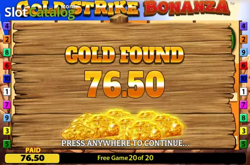 Οθόνη9. Gold Strike Bonanza Fortune Play Κουλοχέρης
