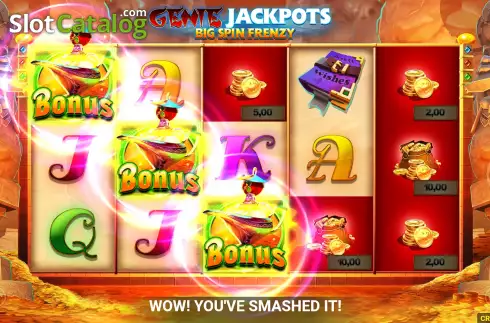 Οθόνη6. Genie Jackpots Big Spin Frenzy Κουλοχέρης 
