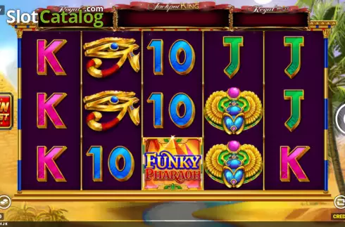 Οθόνη2. Funky Pharaoh Jackpot King Κουλοχέρης