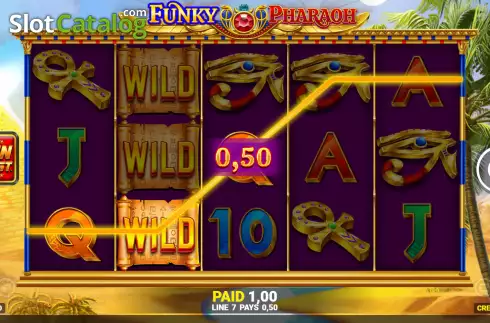 Οθόνη3. Funky Pharaoh Jackpot King Κουλοχέρης