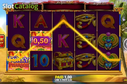 Οθόνη4. Funky Pharaoh Jackpot King Κουλοχέρης