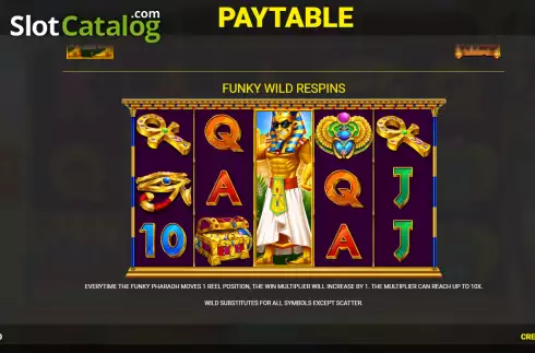 Οθόνη7. Funky Pharaoh Jackpot King Κουλοχέρης
