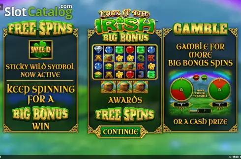 Οθόνη2. Luck O' The Irish Big Bonus Κουλοχέρης