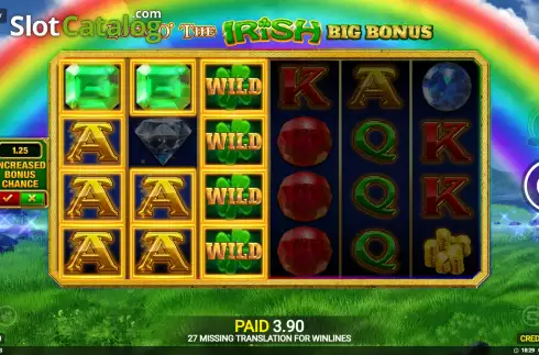 Οθόνη9. Luck O' The Irish Big Bonus Κουλοχέρης