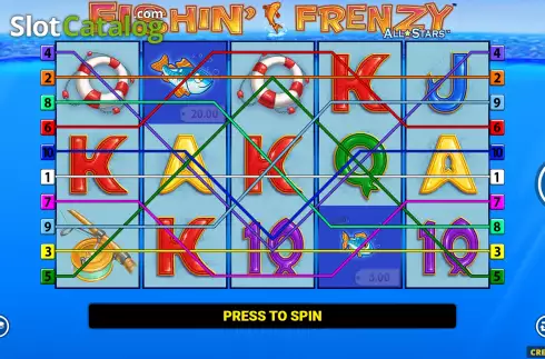 Οθόνη2. Fishin' Frenzy All Stars Κουλοχέρης