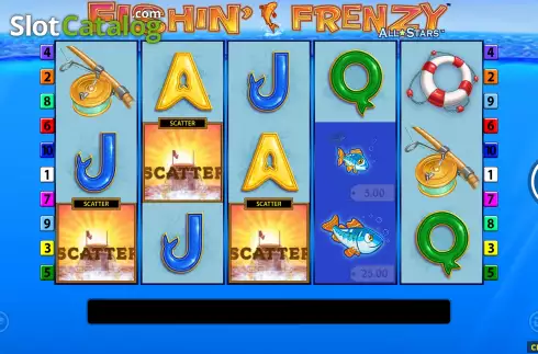 Οθόνη4. Fishin' Frenzy All Stars Κουλοχέρης