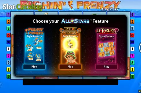 Οθόνη5. Fishin' Frenzy All Stars Κουλοχέρης