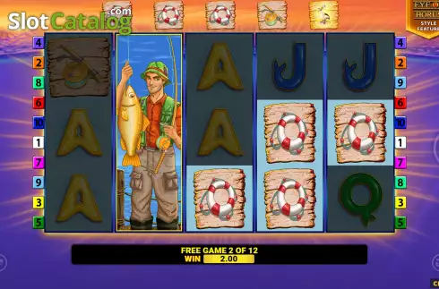 Οθόνη7. Fishin' Frenzy All Stars Κουλοχέρης