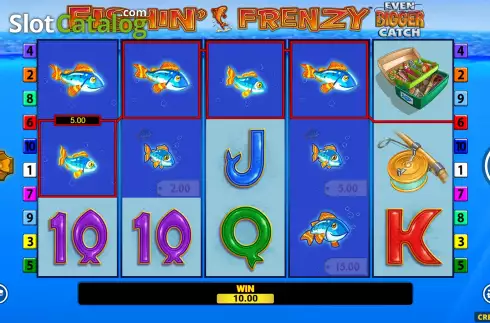 Οθόνη4. Fishin’ Frenzy Even Bigger Catch Κουλοχέρης