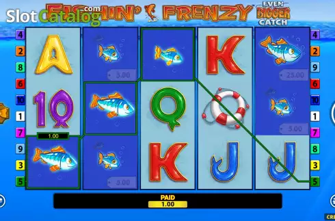 Οθόνη5. Fishin’ Frenzy Even Bigger Catch Κουλοχέρης