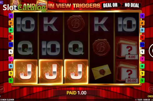 Οθόνη4. Deal or No Deal Box Clever Κουλοχέρης