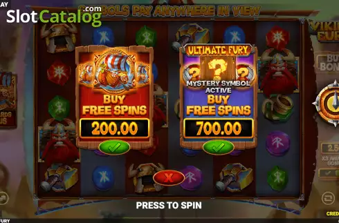 Οθόνη4. Viking Fury Spinfinity Κουλοχέρης