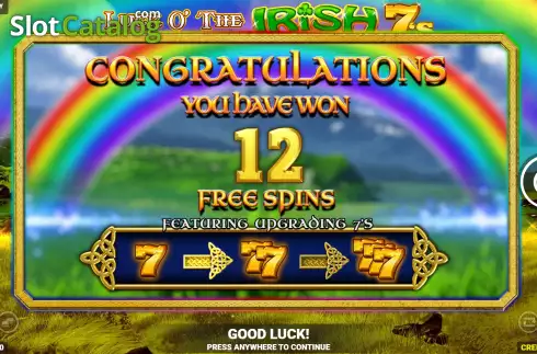 Οθόνη9. Luck O' The Irish 7's Jackpot King Κουλοχέρης