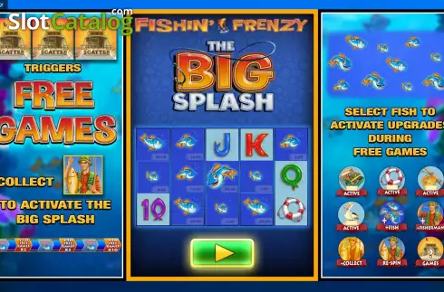 Οθόνη2. Fishin' Frenzy The Big Splash Κουλοχέρης