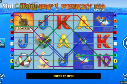 Οθόνη3. Fishin' Frenzy The Big Splash Κουλοχέρης