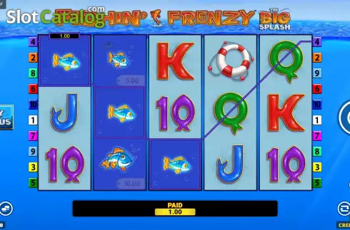Οθόνη4. Fishin' Frenzy The Big Splash Κουλοχέρης