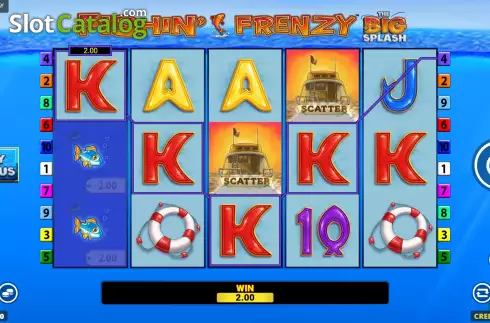 Οθόνη5. Fishin' Frenzy The Big Splash Κουλοχέρης