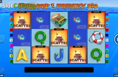 Οθόνη7. Fishin' Frenzy The Big Splash Κουλοχέρης