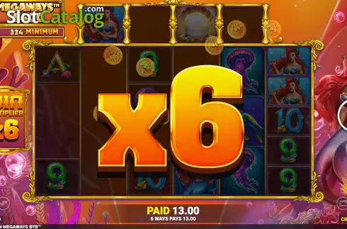 Οθόνη6. Mermaid Queen Megaways Κουλοχέρης