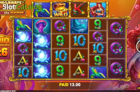 Οθόνη7. Mermaid Queen Megaways Κουλοχέρης