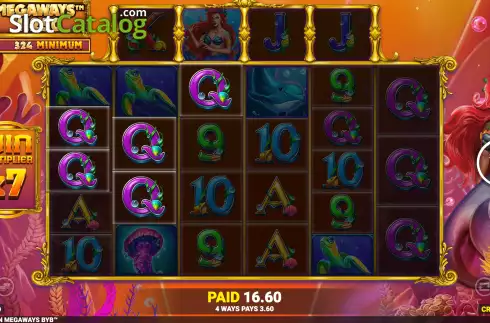 Οθόνη9. Mermaid Queen Megaways Κουλοχέρης