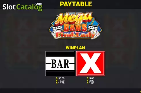 Οθόνη6. Mega Bars Find The Lady Fortune Play Κουλοχέρης 