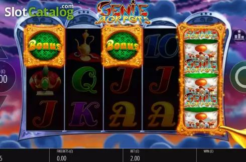 Οθόνη2. Genie Jackpots Rapid Fire Jackpots Κουλοχέρης 