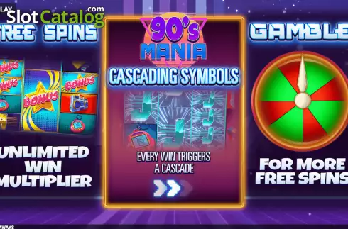 Οθόνη2. 90's Mania Megaways Κουλοχέρης