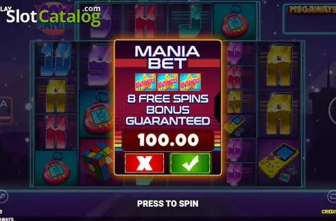 Οθόνη5. 90's Mania Megaways Κουλοχέρης