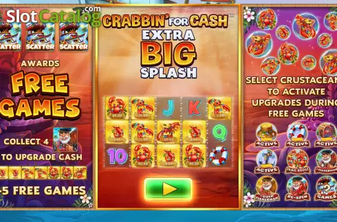 Οθόνη2. Crabbin For Cash Extra Big Splash Κουλοχέρης 