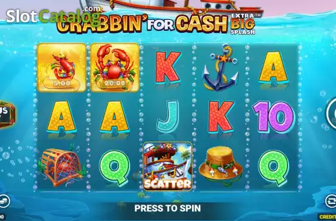 Οθόνη3. Crabbin For Cash Extra Big Splash Κουλοχέρης 