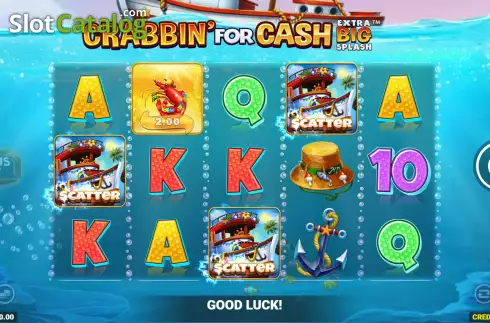 Οθόνη7. Crabbin For Cash Extra Big Splash Κουλοχέρης 
